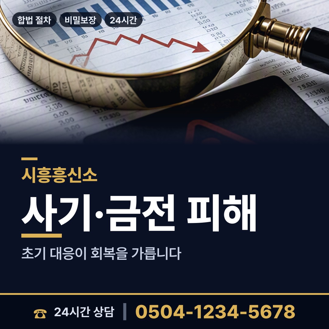 시흥 정왕3동 탐정사무실 상담 안내